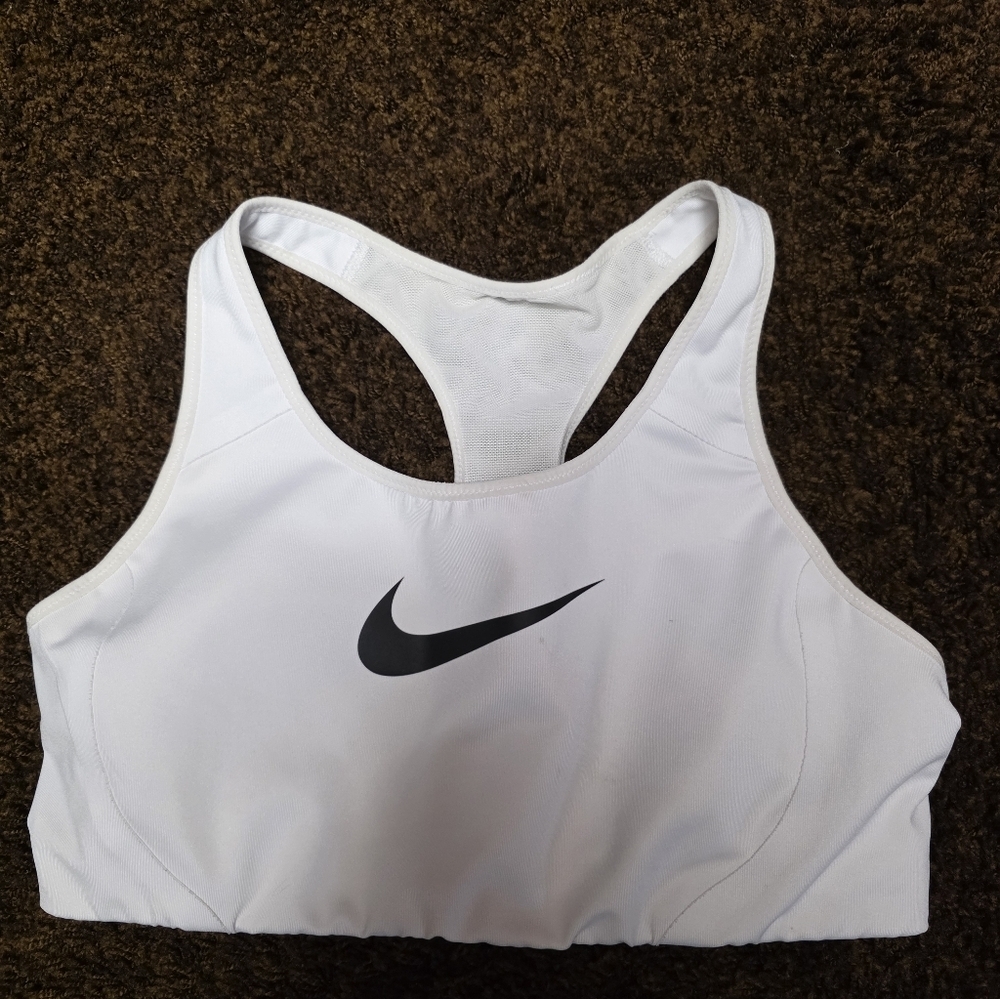 Women's White Sports Bra